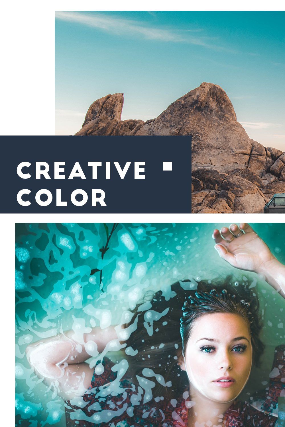 Creative color Lightroom presets pinterest preview image.