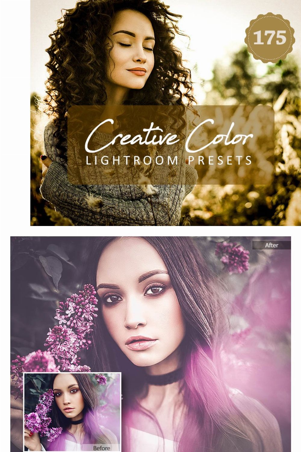 Creative Color Pro Lightroom Presets pinterest preview image.