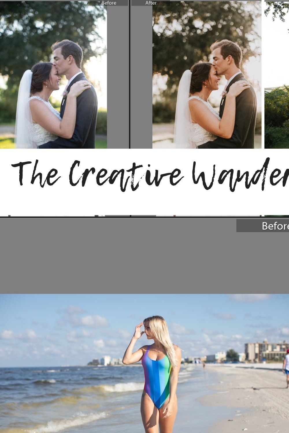 Creative Wanderer Lightroom Presets pinterest preview image.