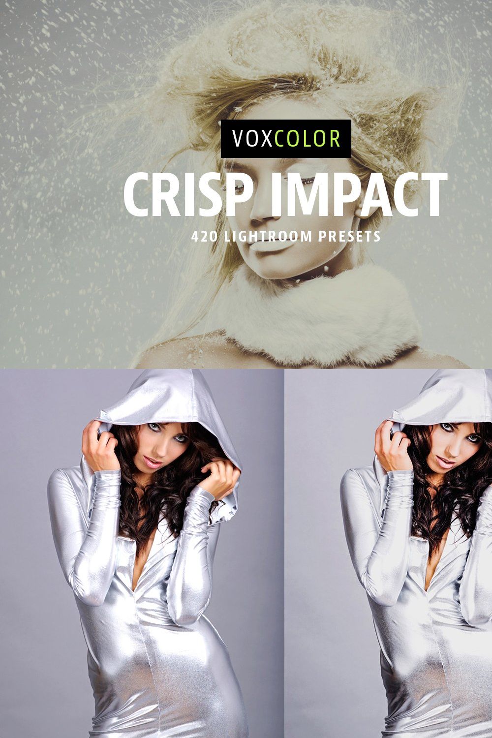 Crisp Impact - 420 Lightroom Presets pinterest preview image.