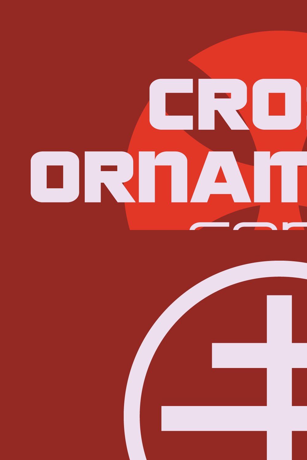 Cross Ornaments Font pinterest preview image.