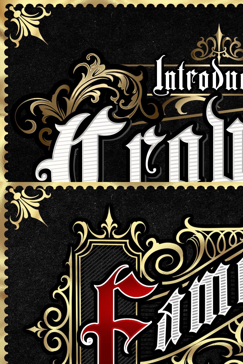 Crowers  luxury Blackletter pinterest preview image.