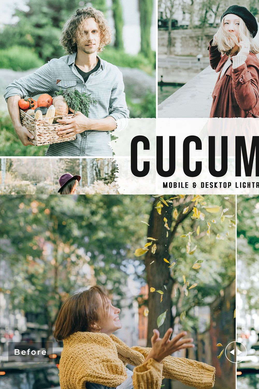 Cucumber Pro Lightroom Presets pinterest preview image.