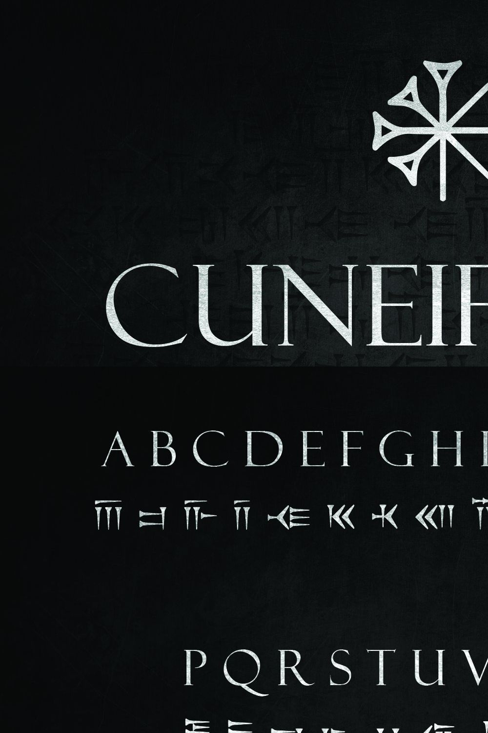CUNEIFORM: An Ancient Typeface pinterest preview image.