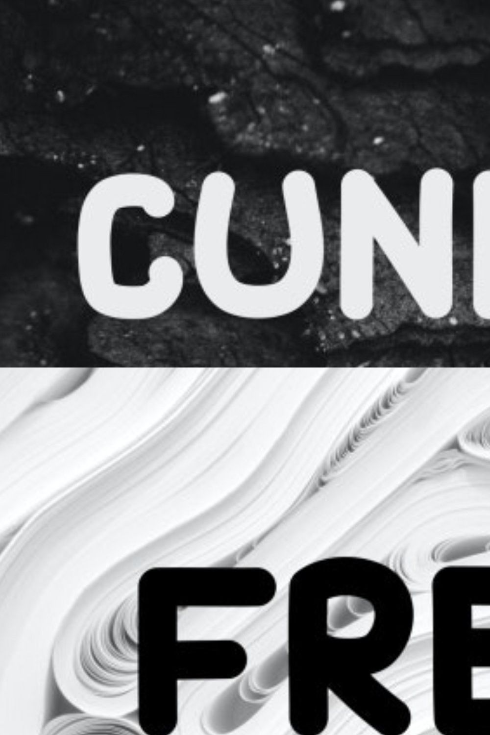 Cuniel Fonts pinterest preview image.