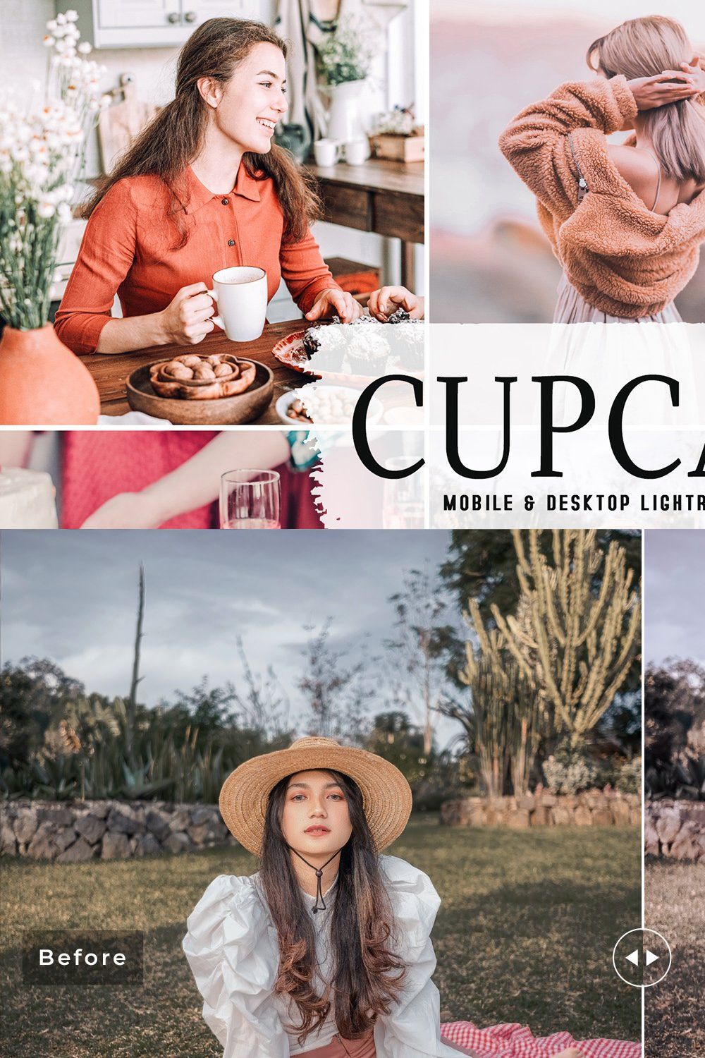 Cupcake Pro Lightroom Presets pinterest preview image.