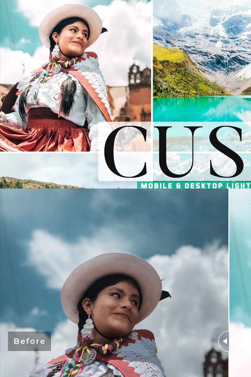 Cusco Pro Lightroom Presets pinterest preview image.