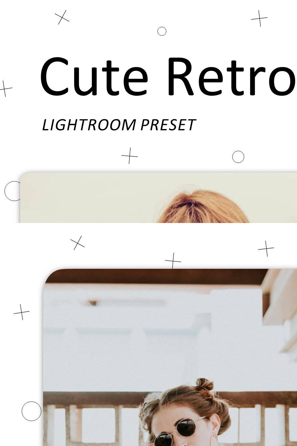 Cute Retro - Lightroom Presets pinterest preview image.