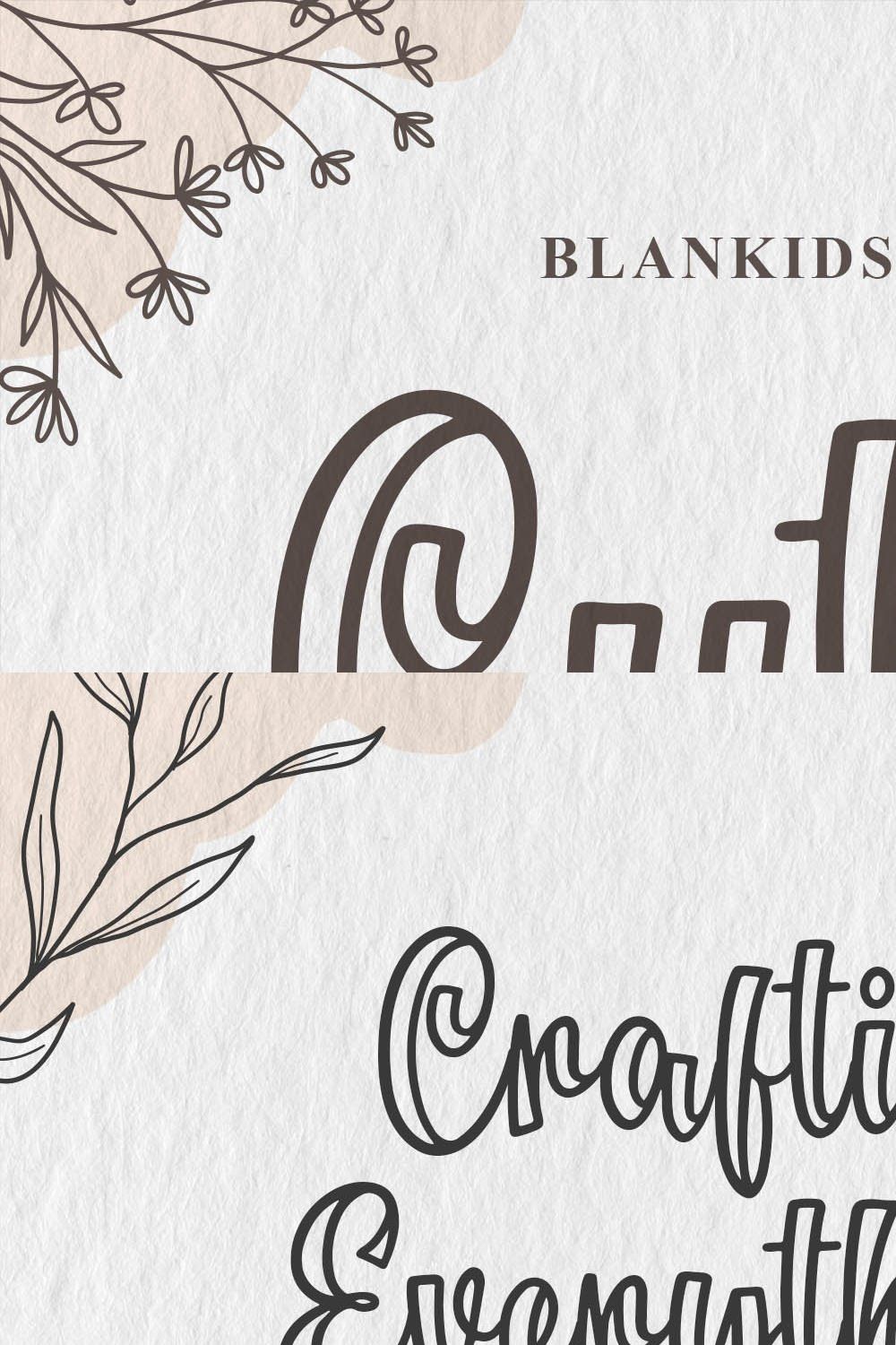 Cuteline a Girly Outline Font pinterest preview image.