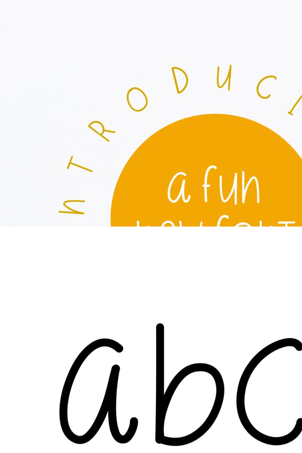 CUTENESS | a fun handwritten font pinterest preview image.