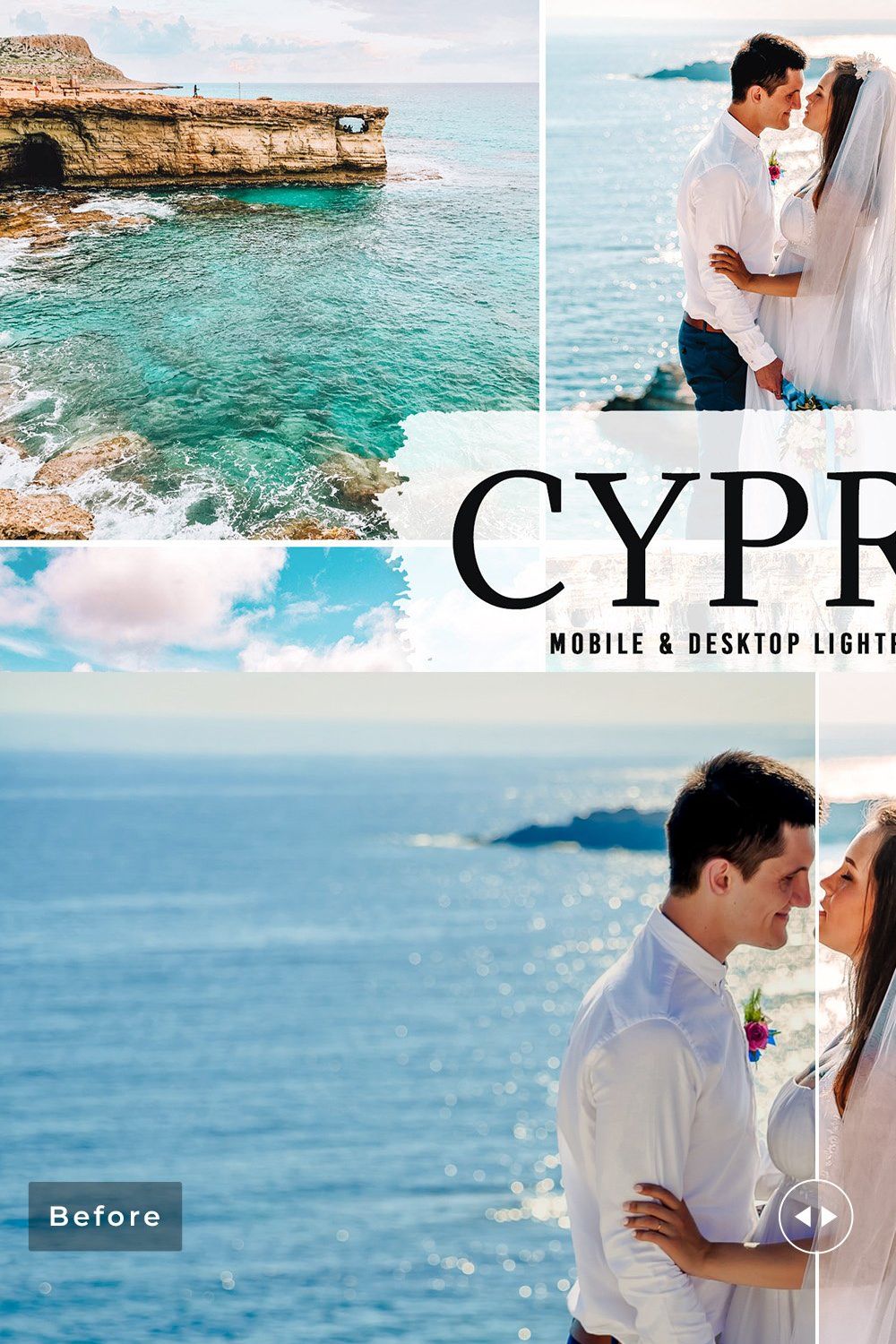 Cyprus Pro Lightroom Presets pinterest preview image.