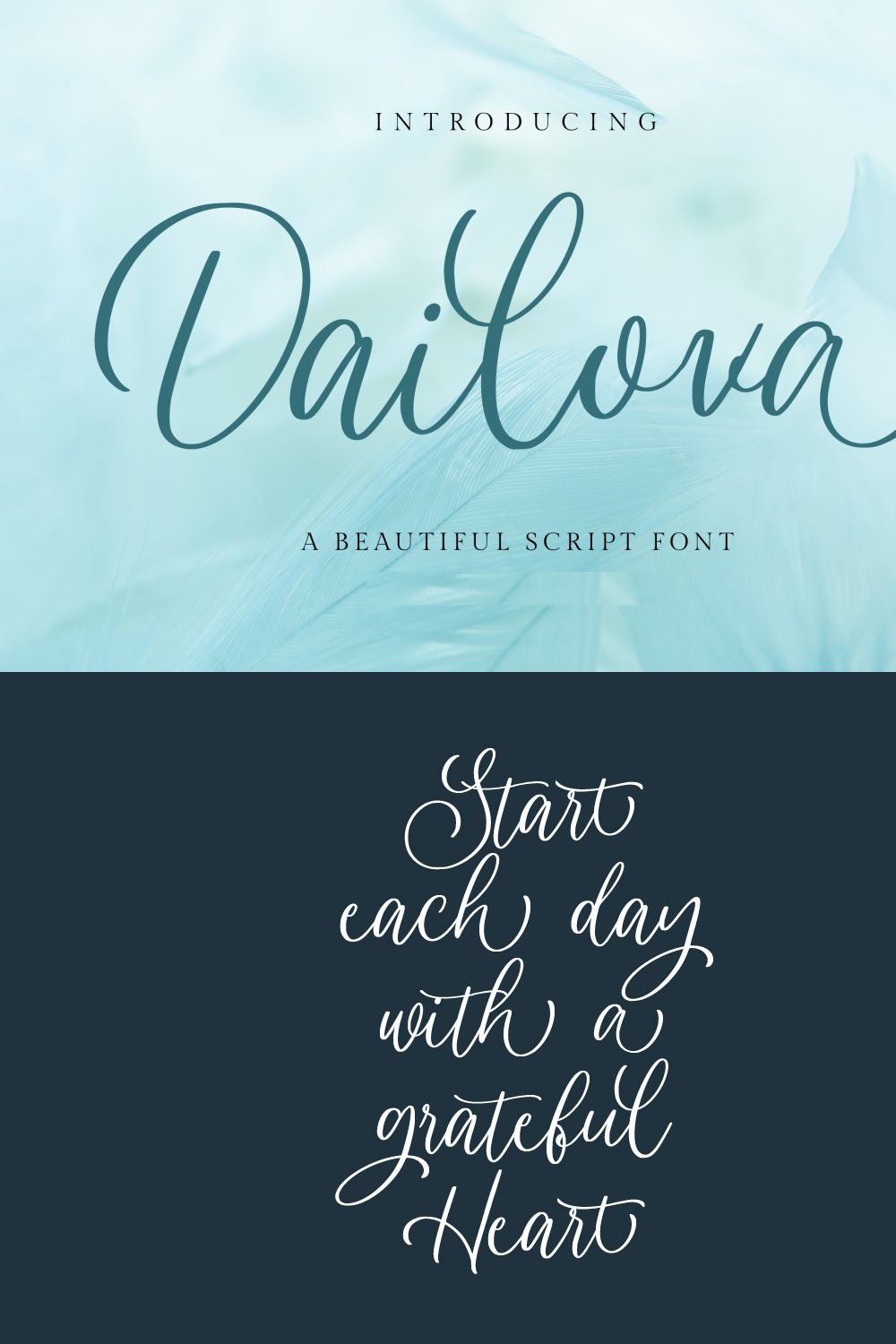 Dailova - Beautifull Script pinterest preview image.