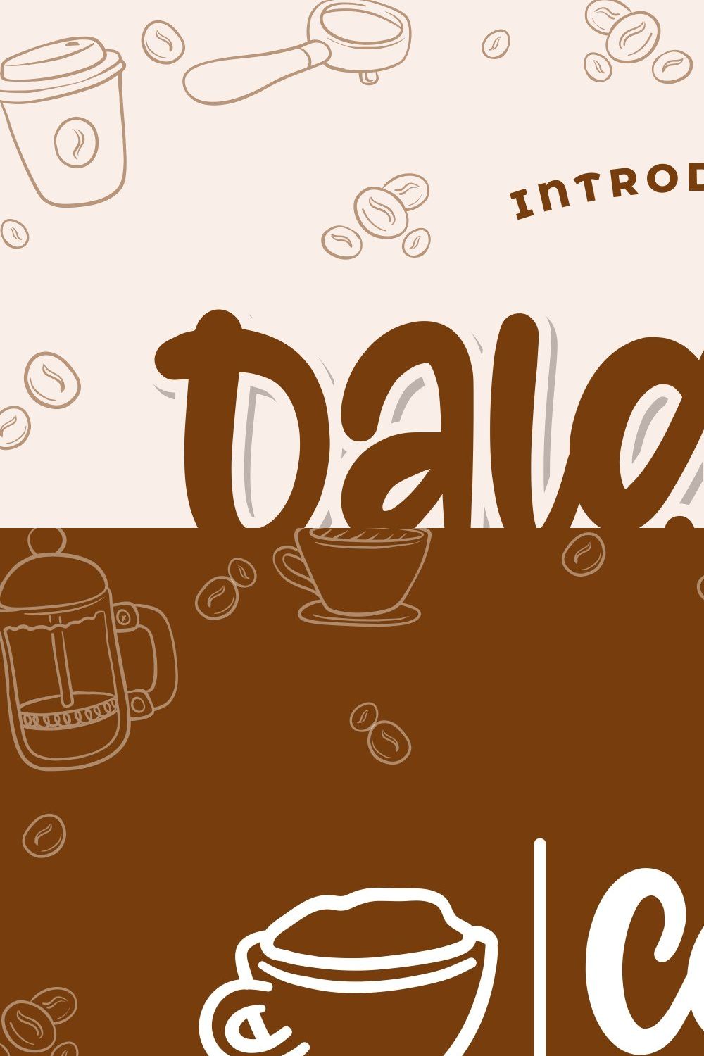 Dalgona - Quirky Font pinterest preview image.