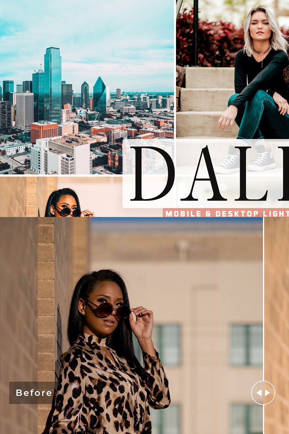 Dallas Pro Lightroom Presets pinterest preview image.