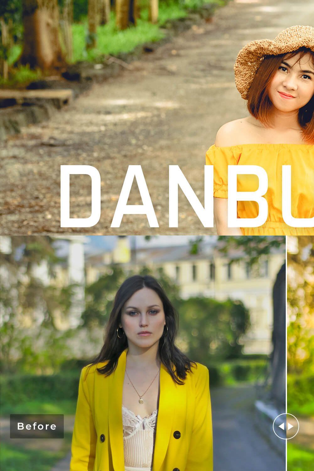 Danburite Pro Lightroom Presets pinterest preview image.