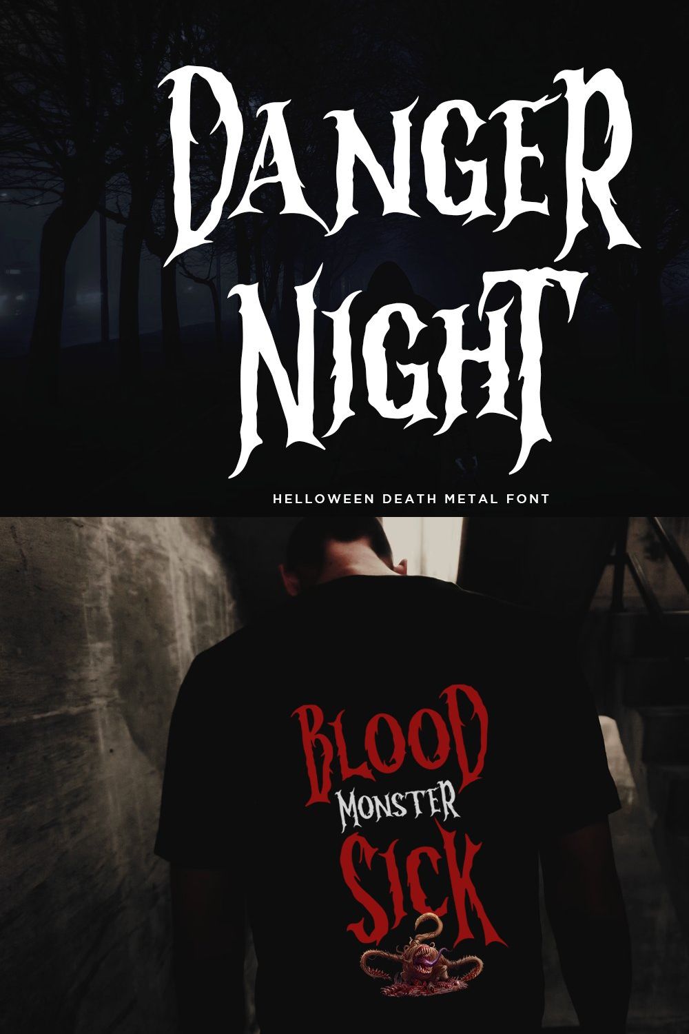 DANGER NIGHT - Absonstype pinterest preview image.