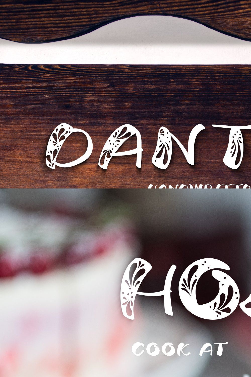 Dantela Font Duo pinterest preview image.