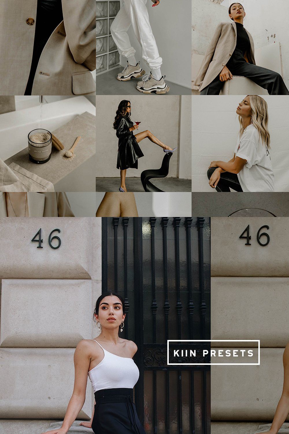 DARK AESTHETIC LR MOBILE PRESETS pinterest preview image.