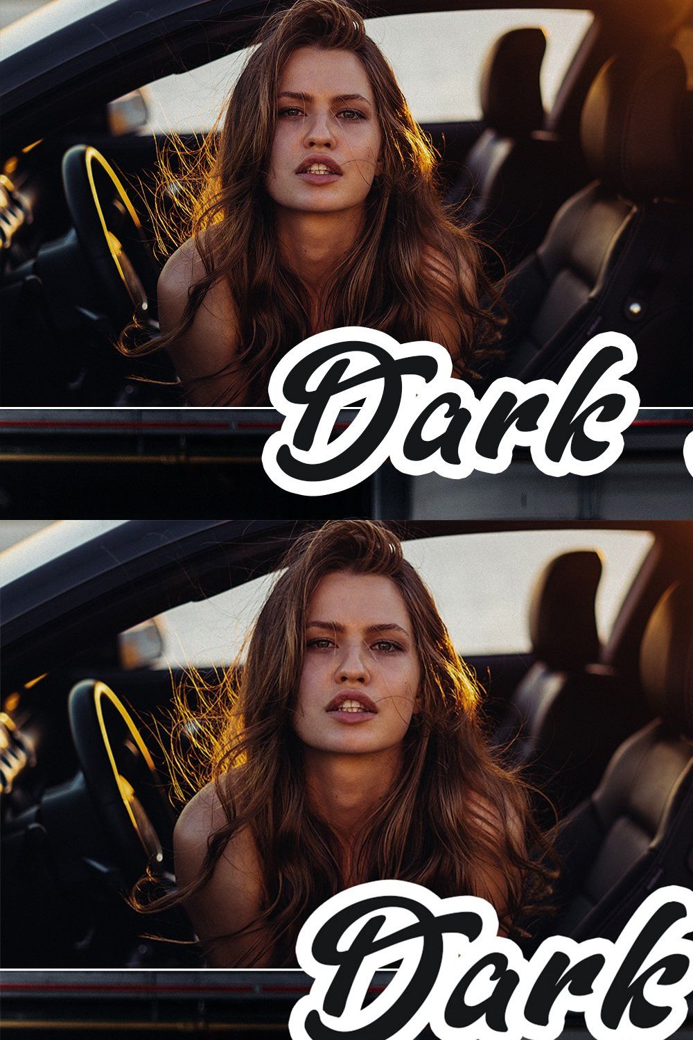 Dark Blue Lightroom Preset pinterest preview image.