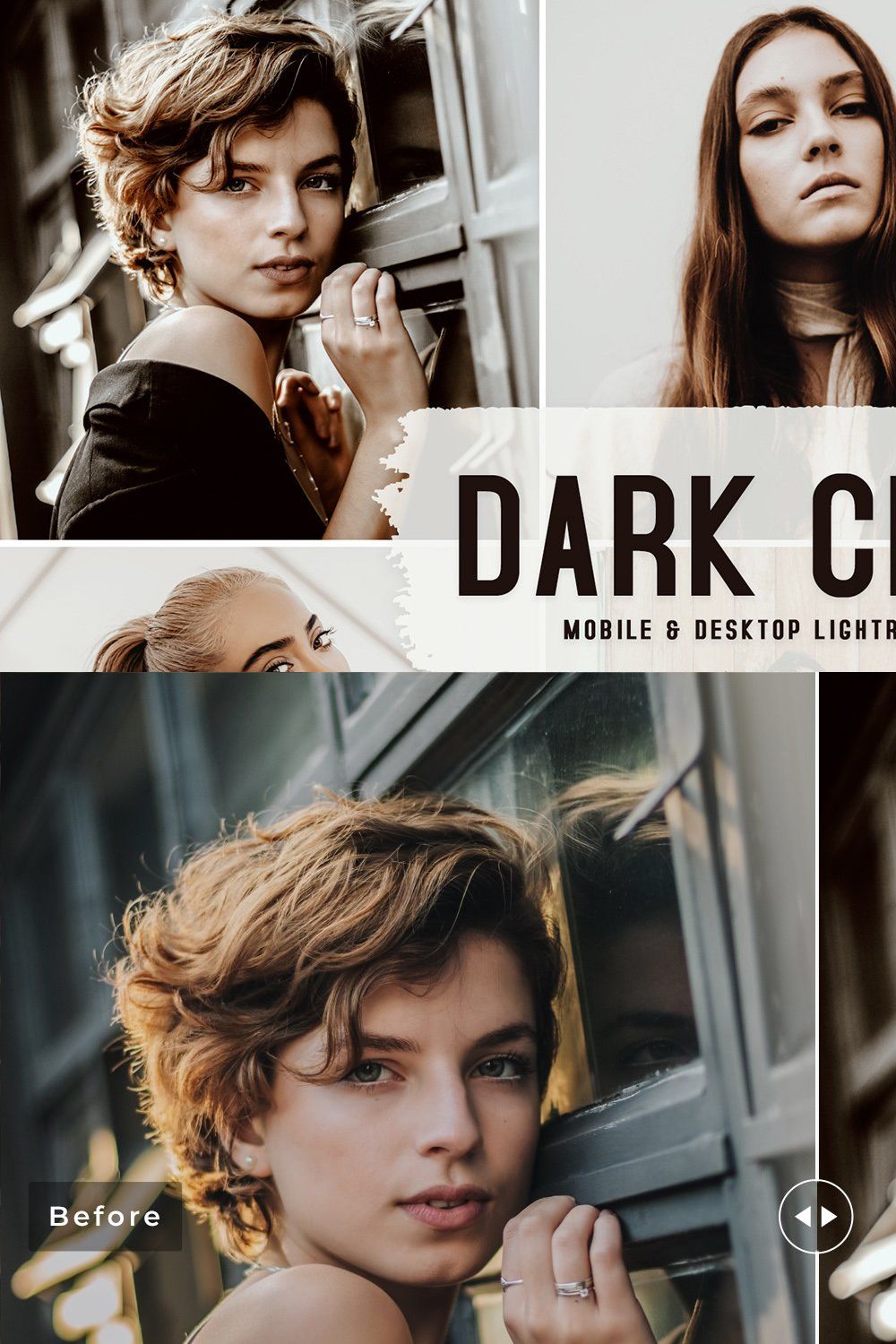 Dark Choco Pro Lightroom Presets pinterest preview image.