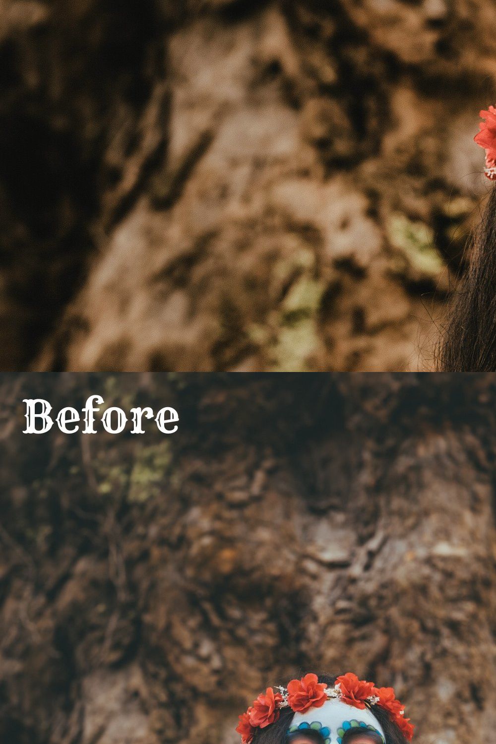 Dark Halloween Lightroom Presets pinterest preview image.