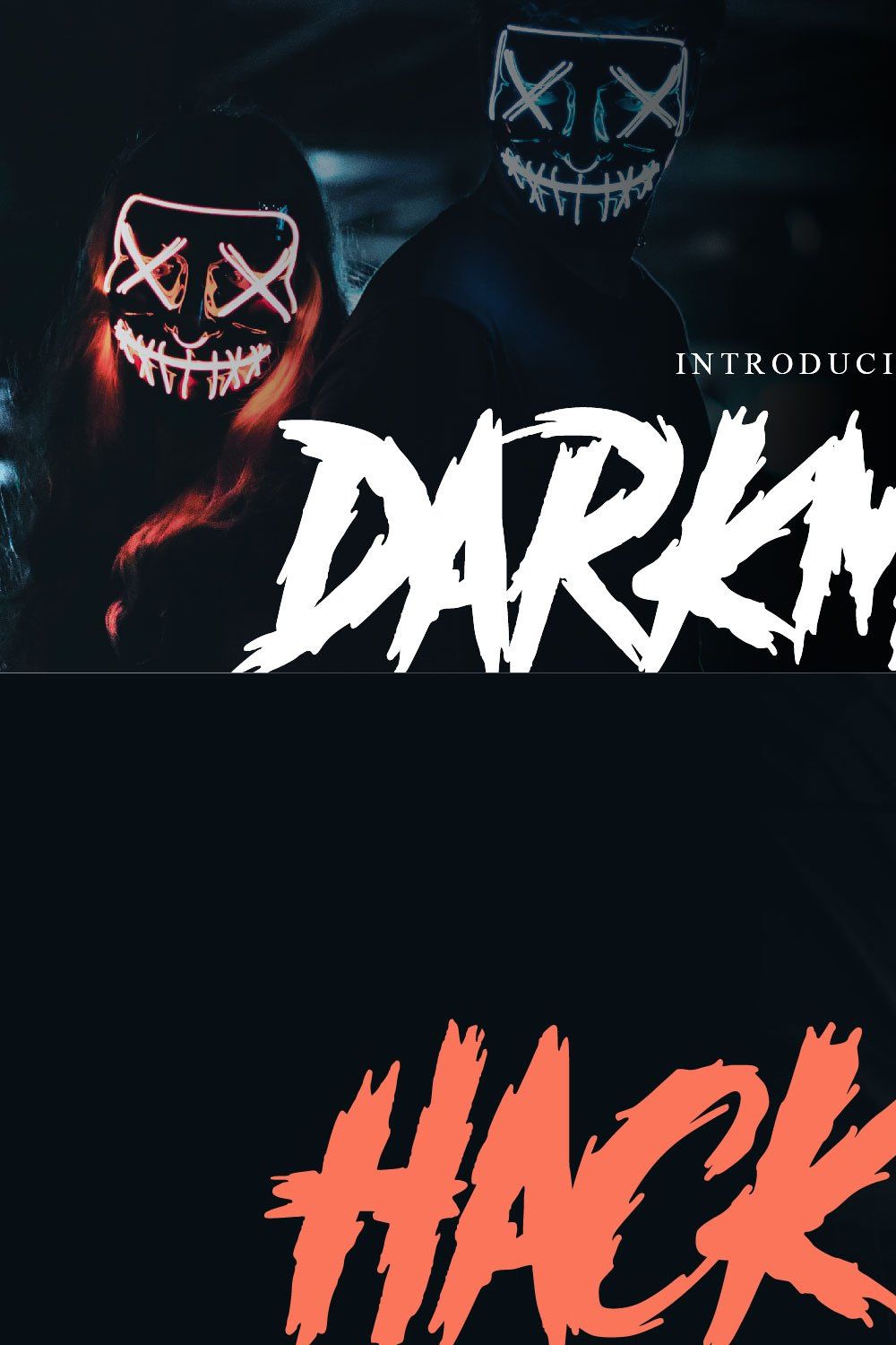 Darkmode – Horror Gothic Typeface pinterest preview image.