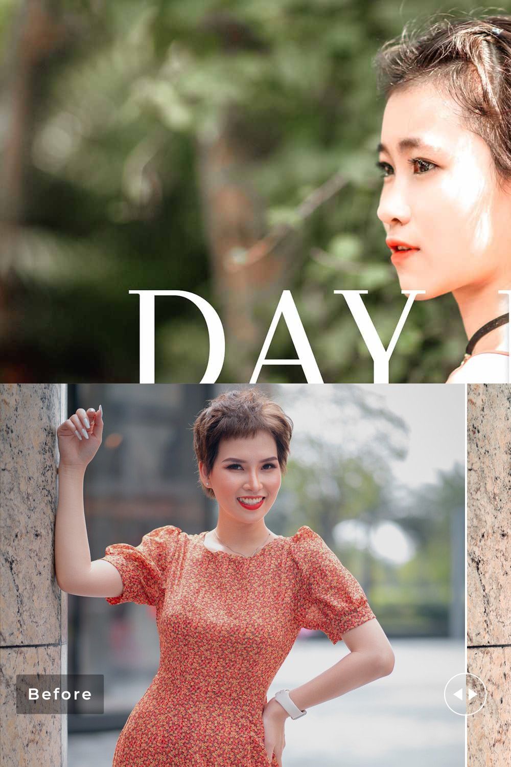 Day Lily Pro Lightroom Presets pinterest preview image.