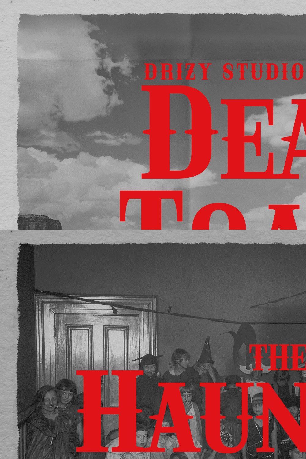 Deadtoast - Deadly Halloween Font pinterest preview image.