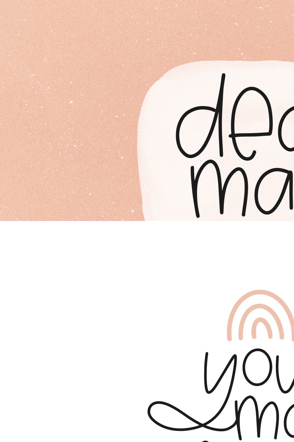 Dear May - A Fun Font with Extras! pinterest preview image.