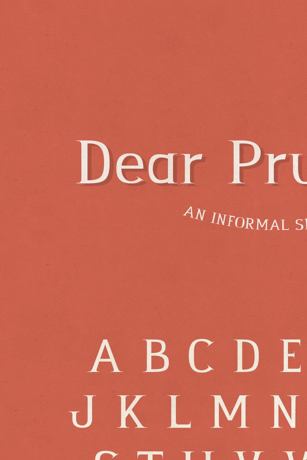 Dear Prudence: A Serif Font pinterest preview image.