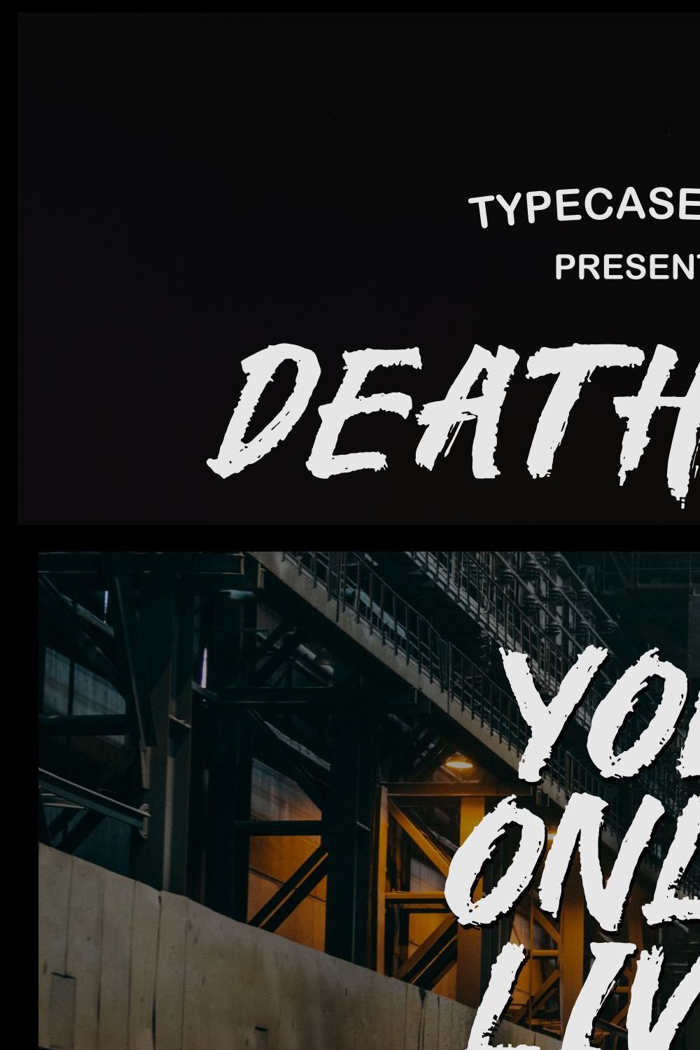 Deathless Natural Brush Font pinterest preview image.