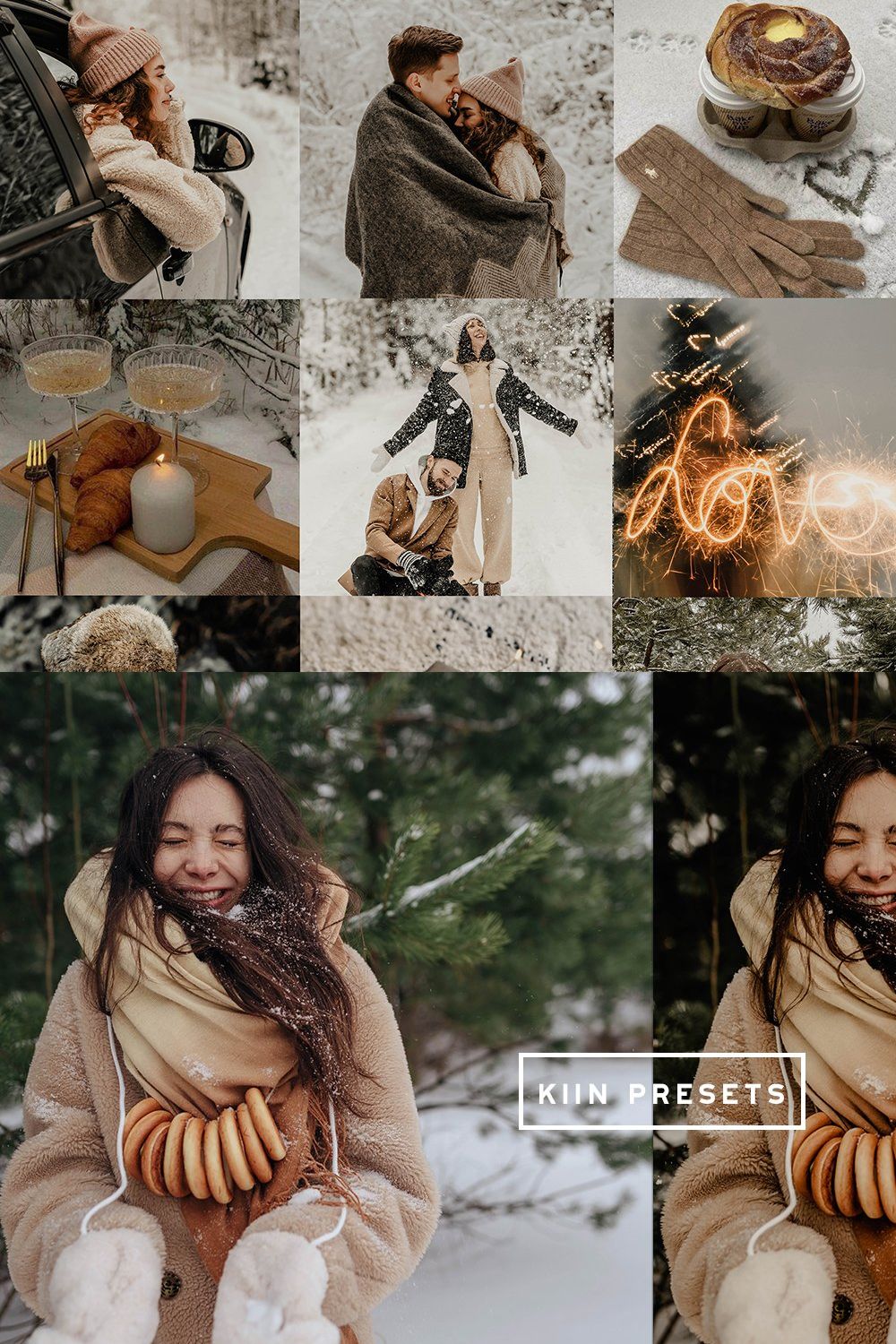 DECEMBER LIGHTROOM MOBILE PRESETS pinterest preview image.