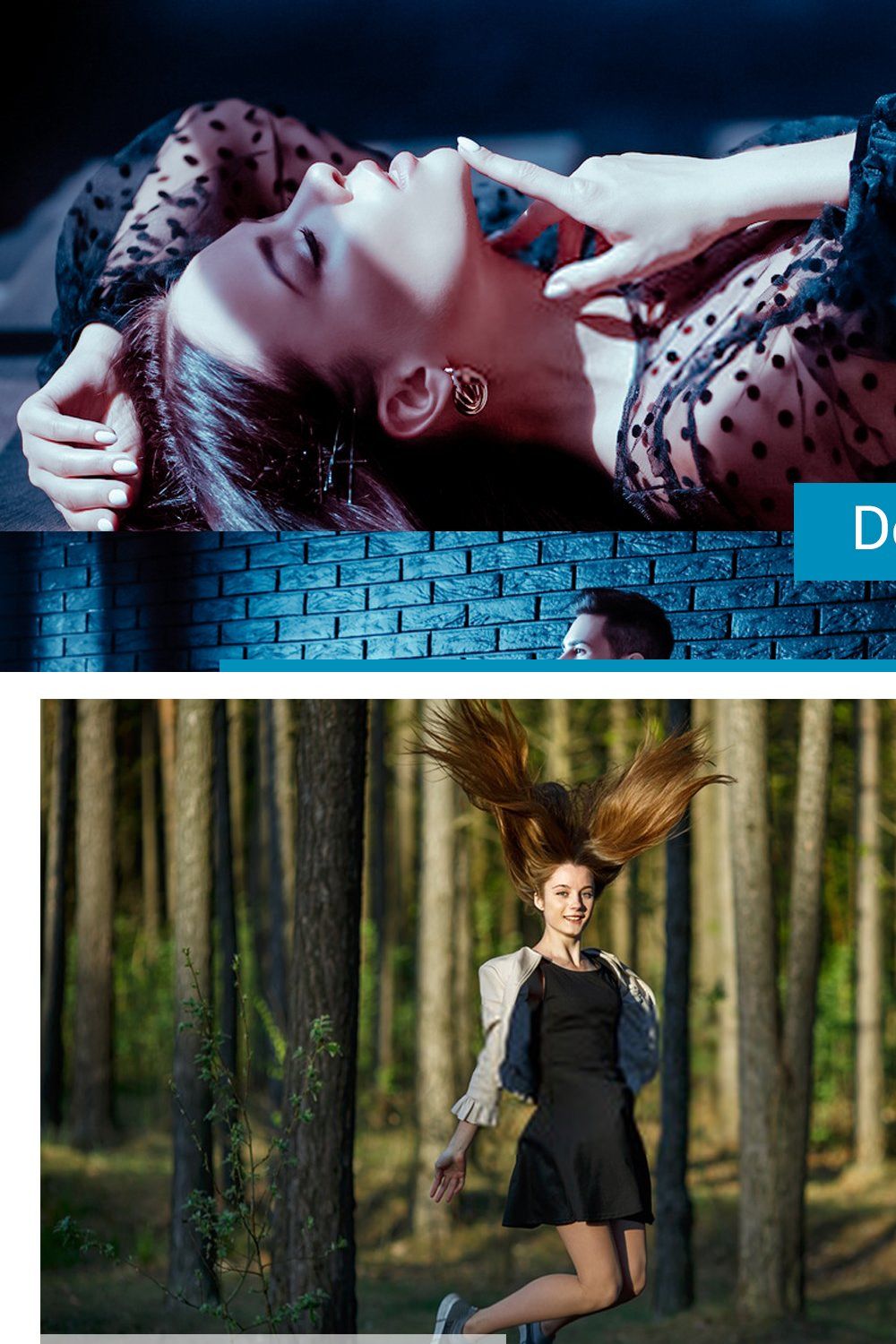 Deep Blue Sea Lightroom Presets pinterest preview image.