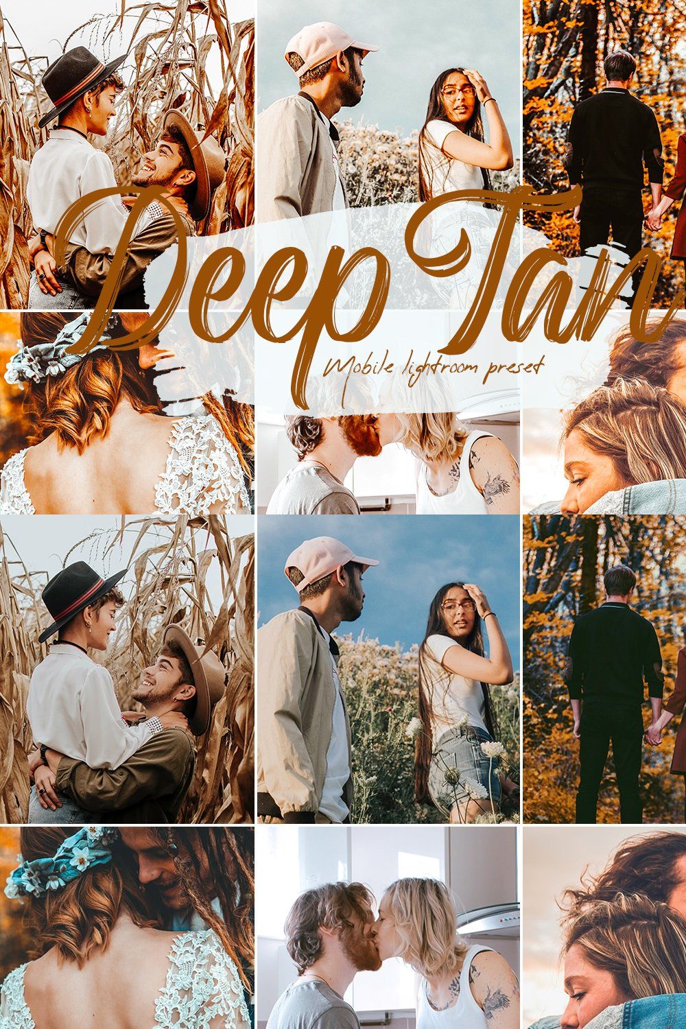 Deep Tan Lightroom Presets pinterest preview image.