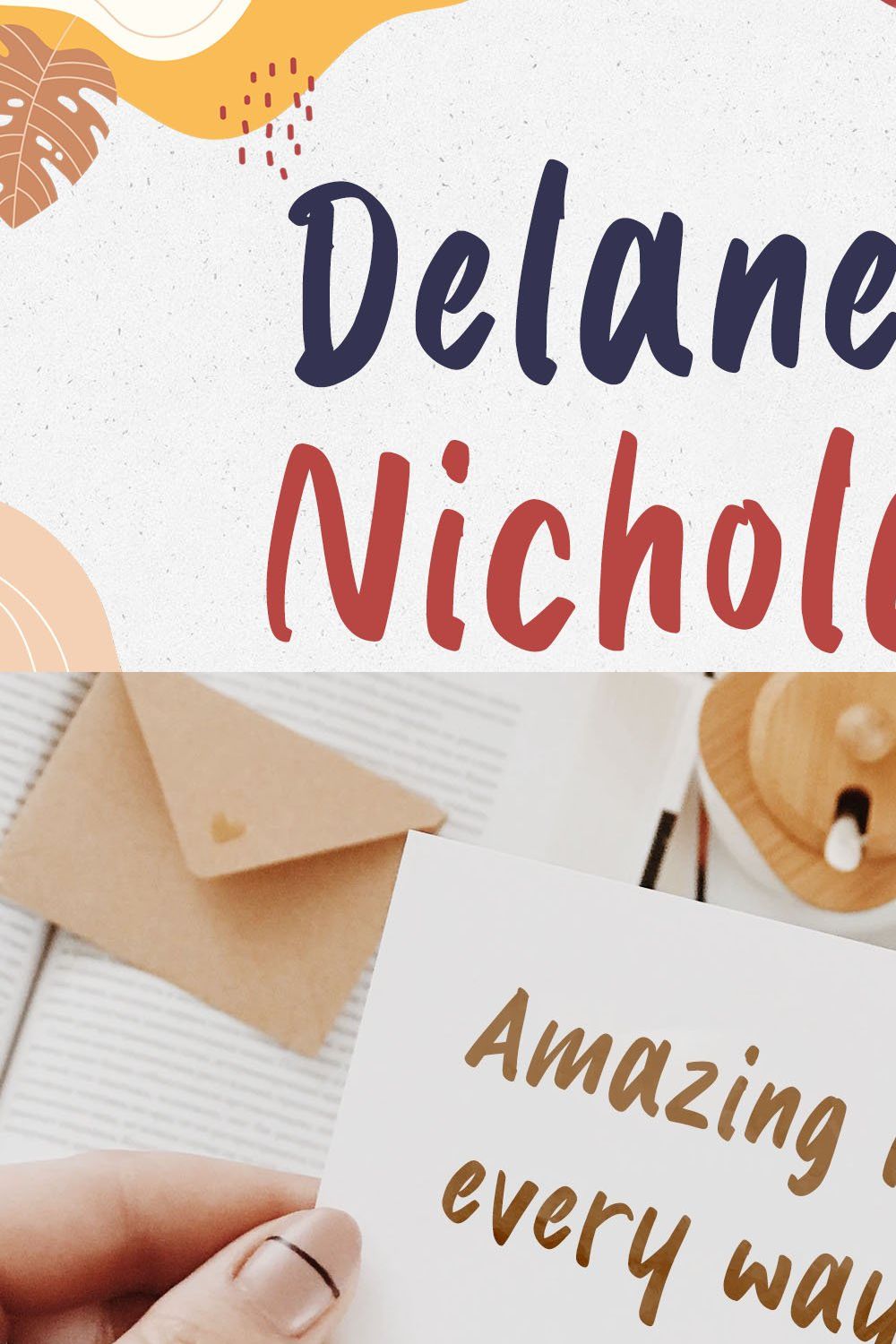 Delaney Nicholas - Cute Handwritten pinterest preview image.