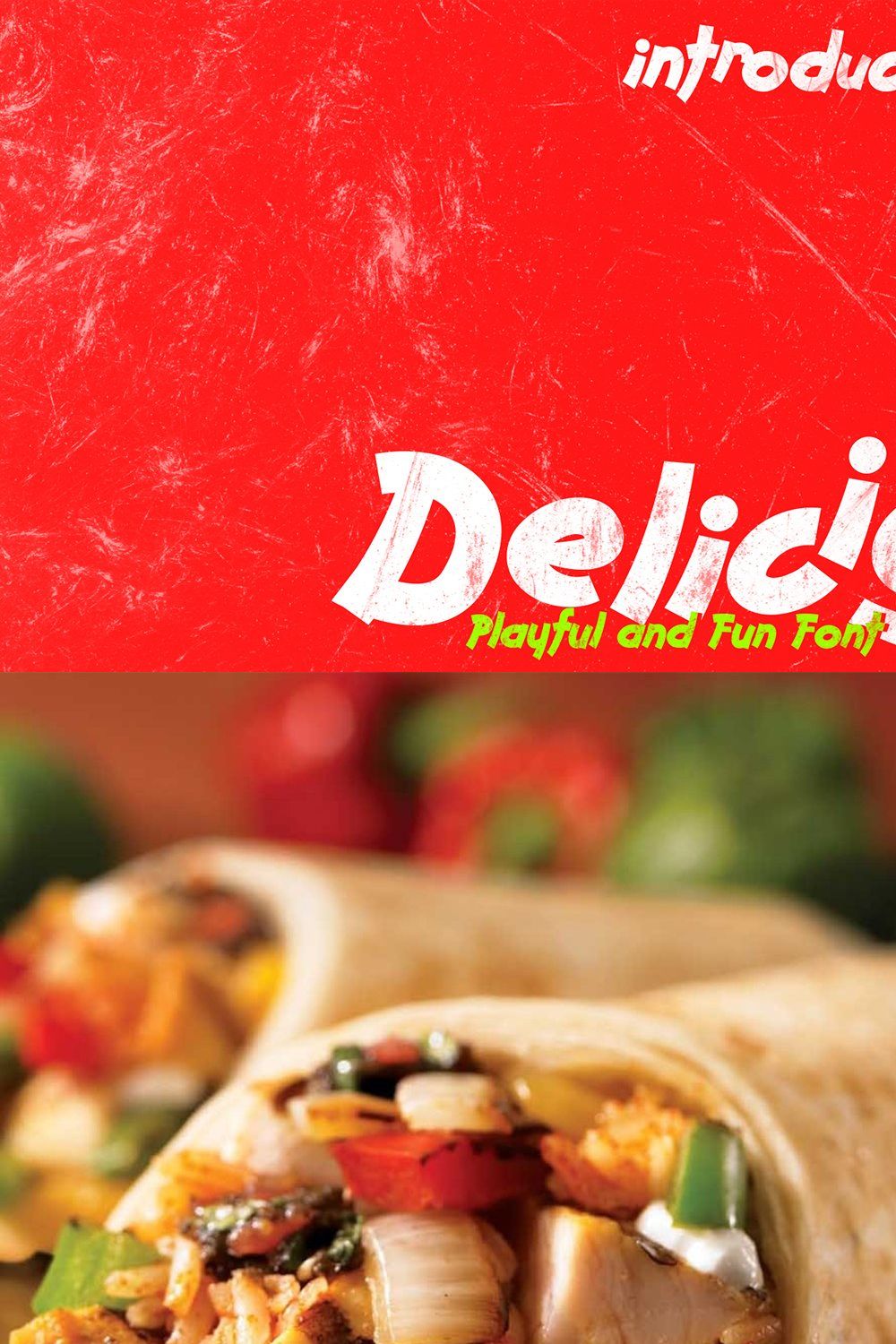 Deliciozo Font pinterest preview image.