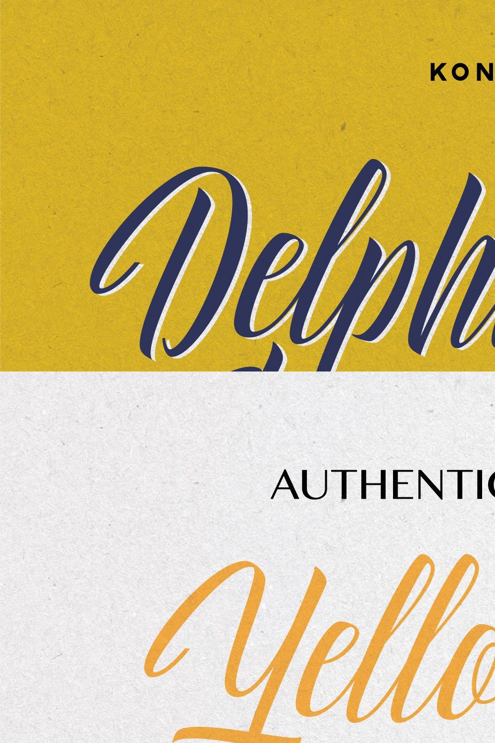 Delphin Spring - Vintage Script pinterest preview image.