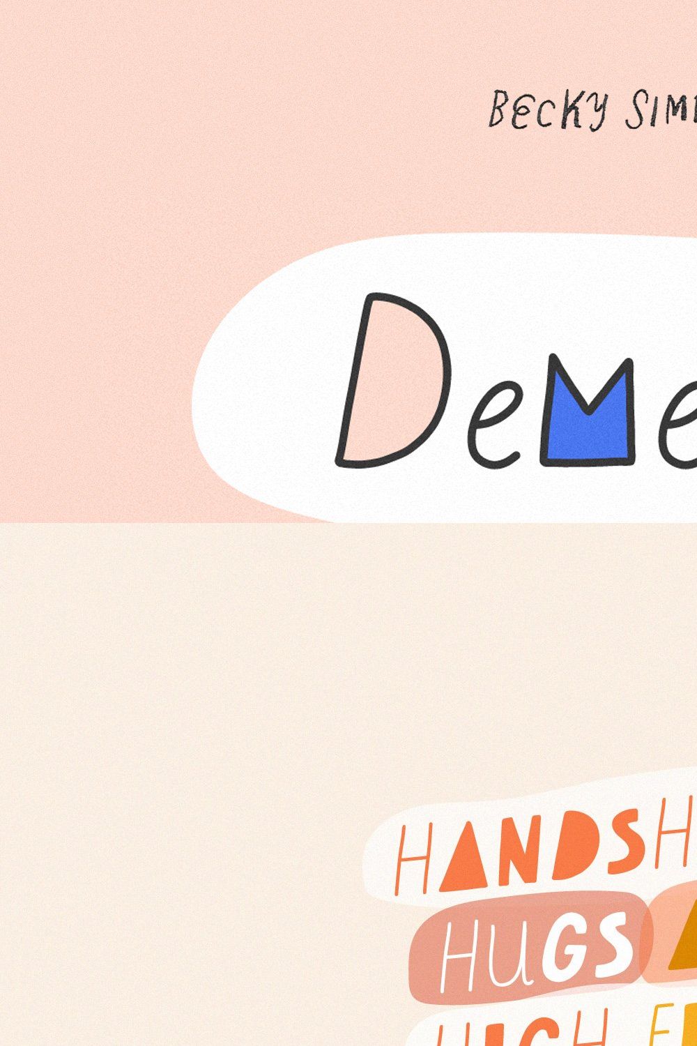 Demetri • Playful, Quirky Font pinterest preview image.