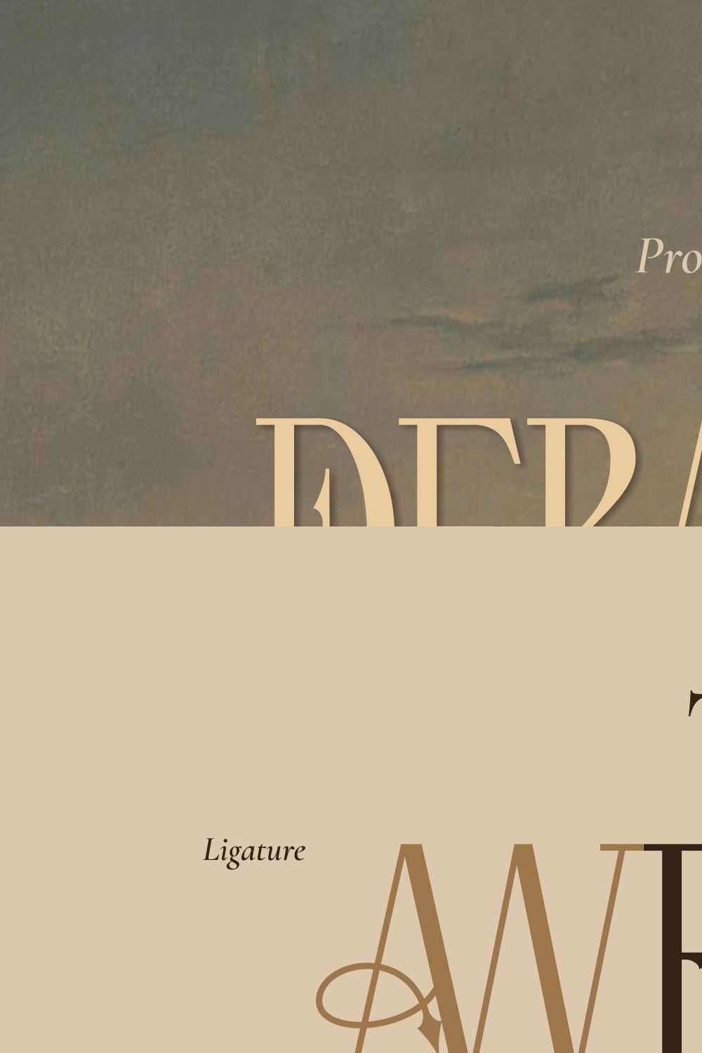 Depawson - Ornamental Typeface pinterest preview image.