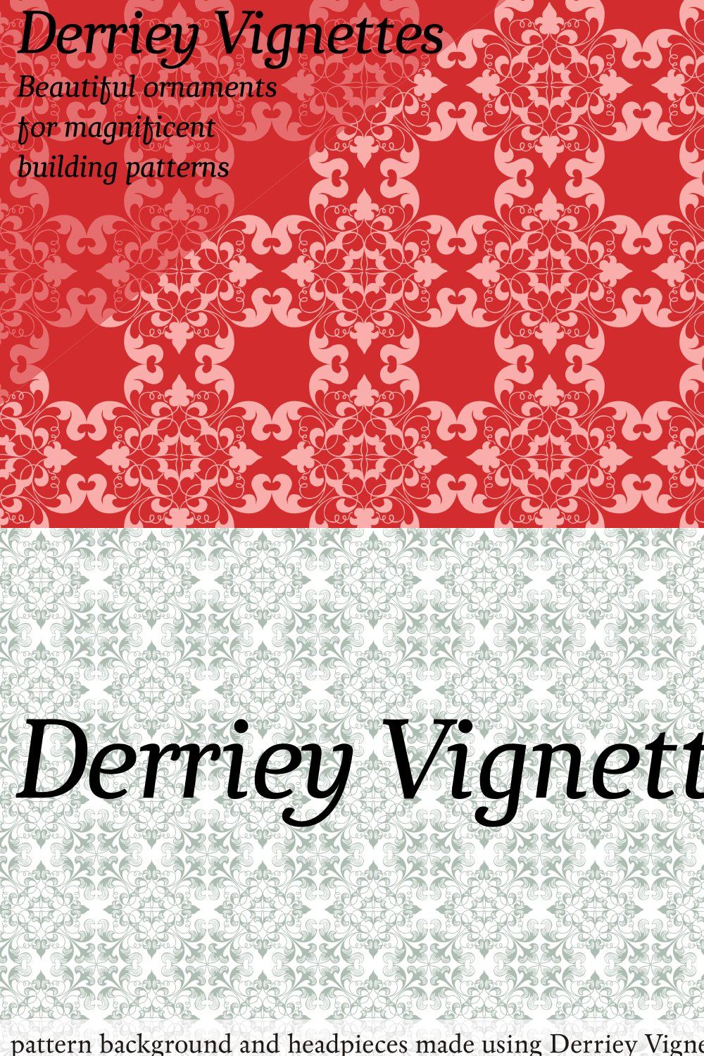 Derriey Vignettes pinterest preview image.