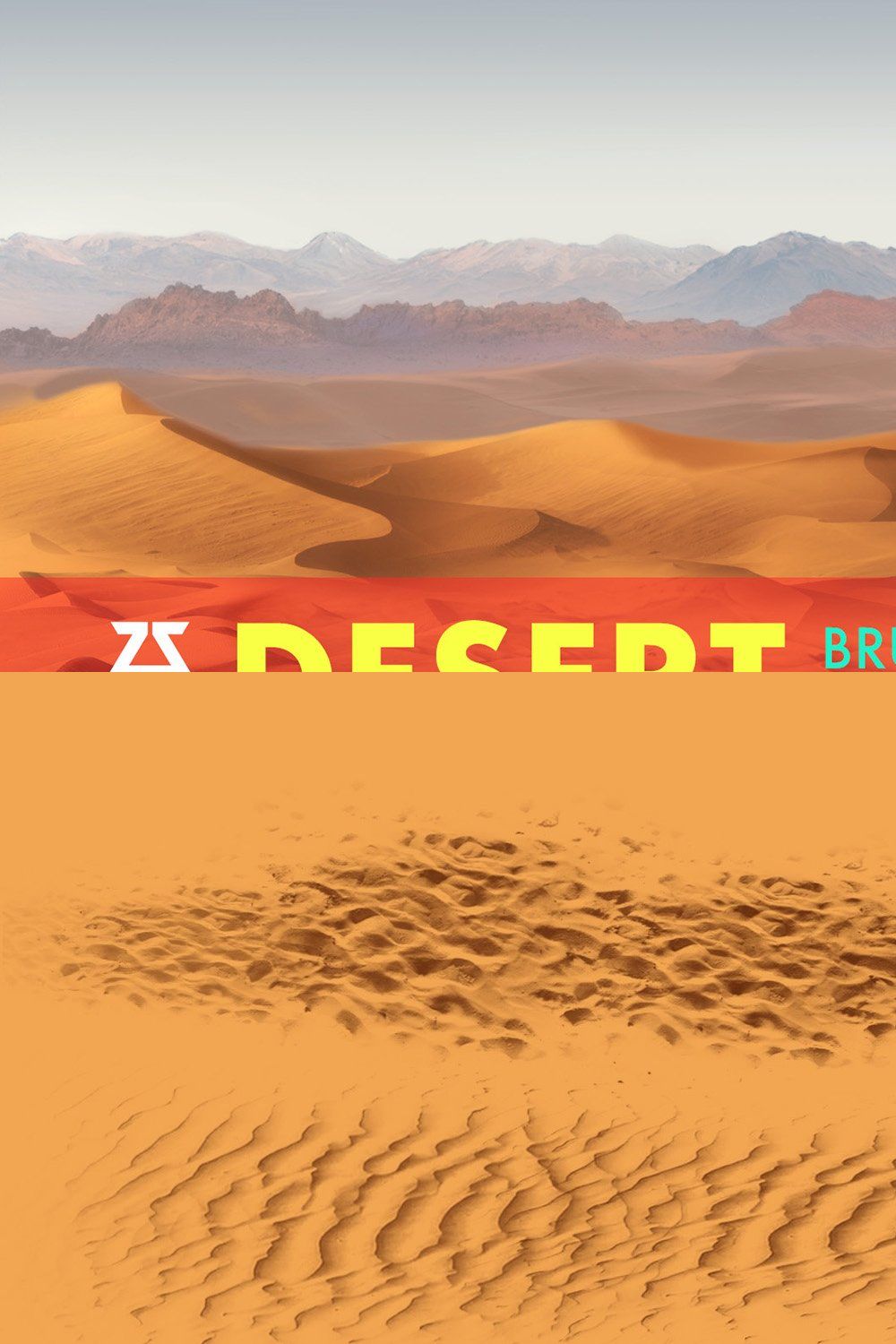 Desert Brush Set pinterest preview image.