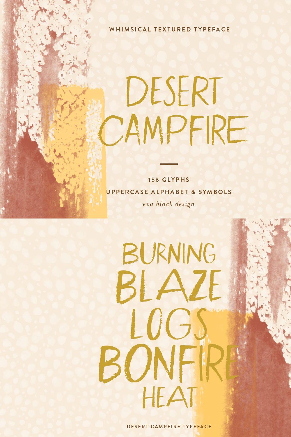 Desert Campfire Font pinterest preview image.