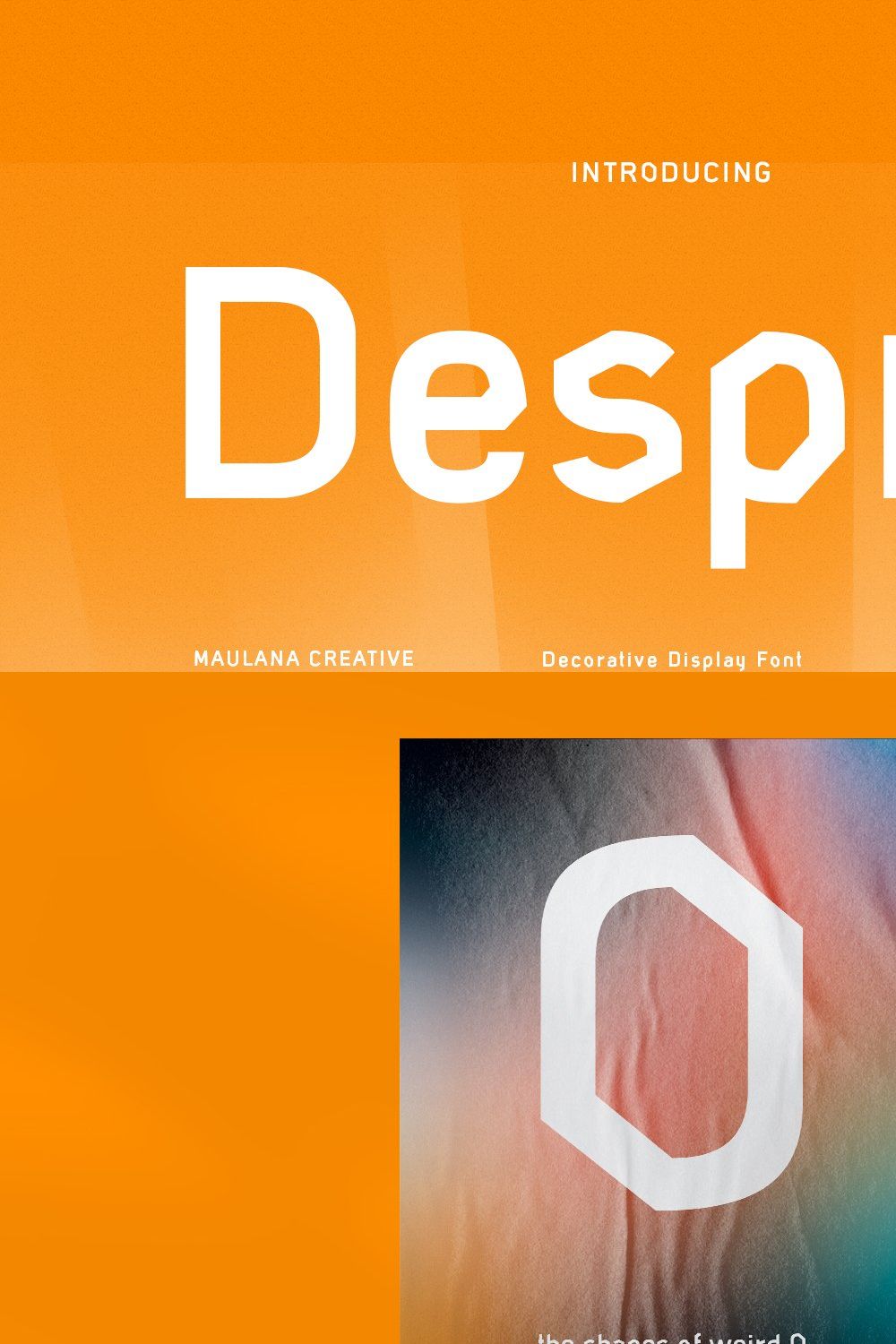 Despro Decorative Sans Serif Font pinterest preview image.