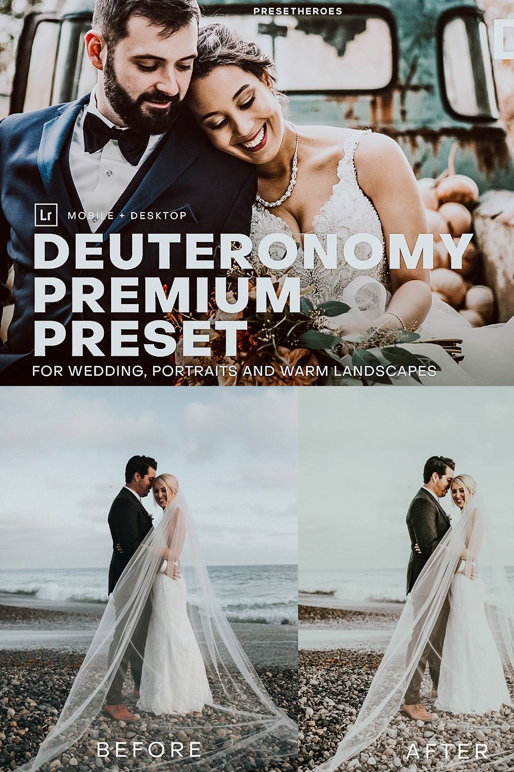 DEUTERONOMY Lightroom Preset pinterest preview image.