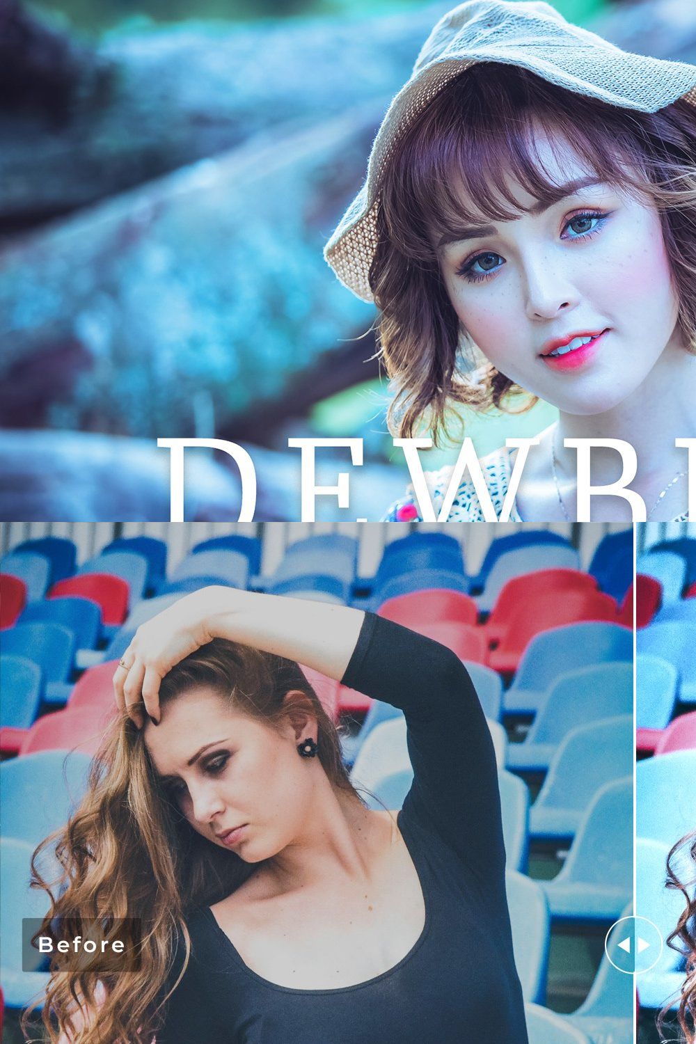 Dewberry Pro Lightroom Presets pinterest preview image.