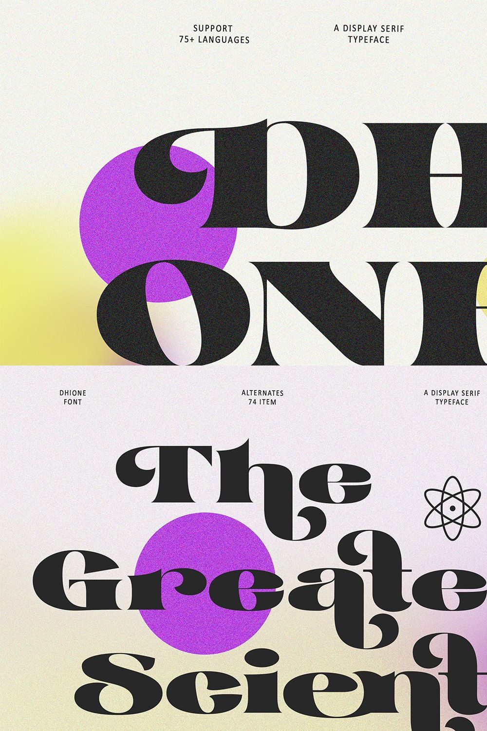 Dhione - Elegant Font pinterest preview image.