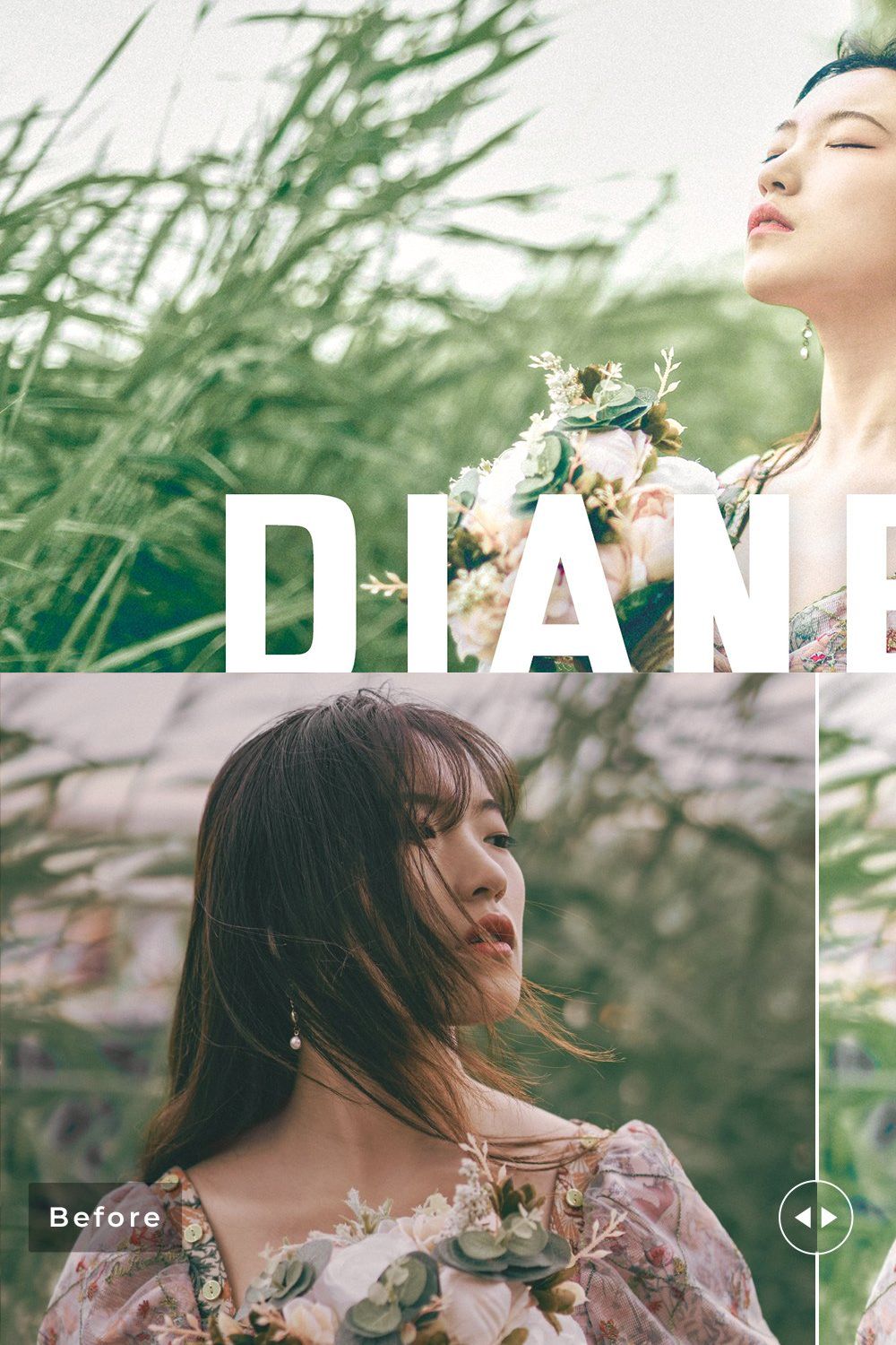 Dianella Pro Lightroom Presets pinterest preview image.