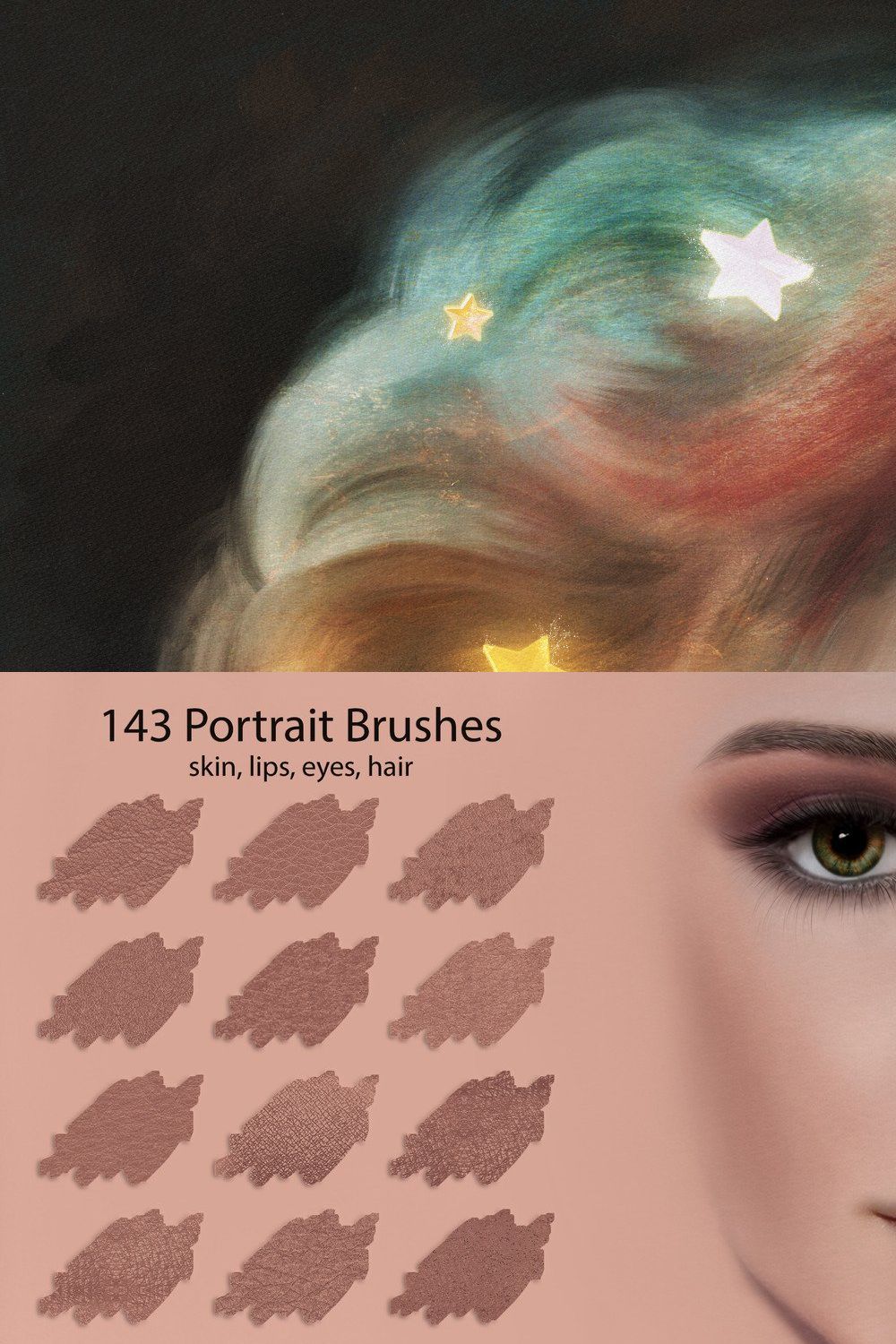 Digital Painting Assets pinterest preview image.