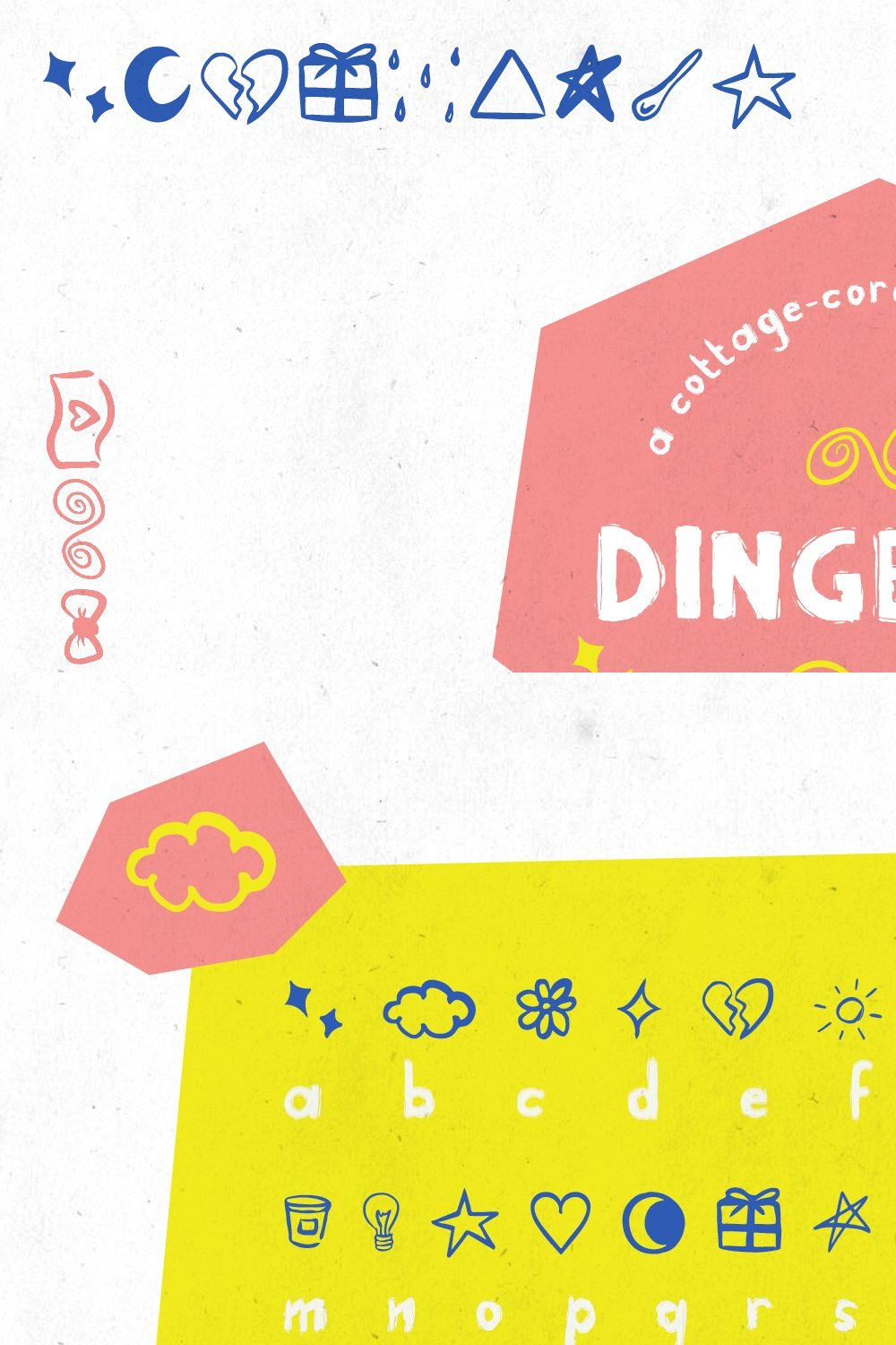 Dingbats Handwritten Symbol Typeface pinterest preview image.