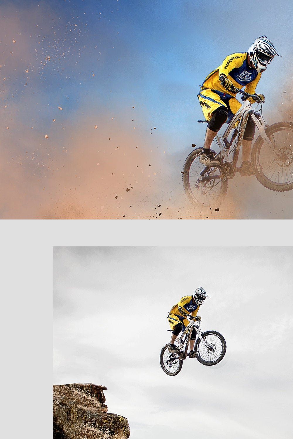 Dirt Explosion Photo Overlays pinterest preview image.